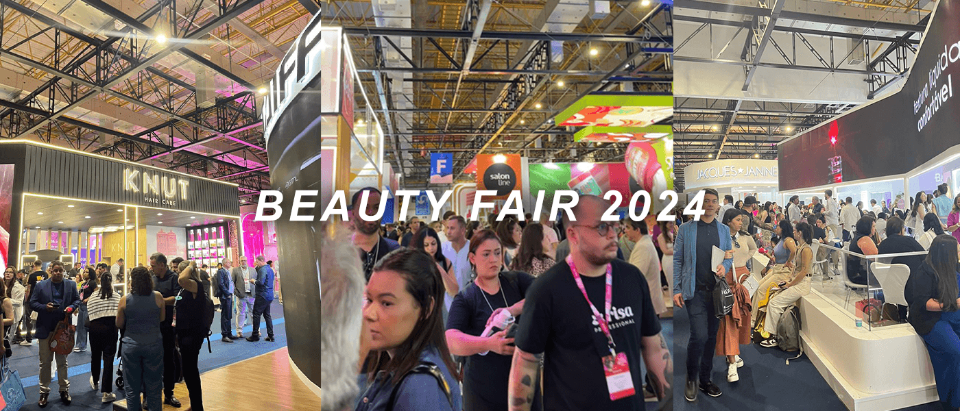 Corredores e estandes da Beauty Fair 2024